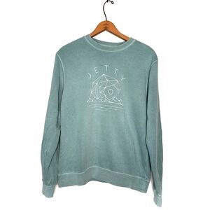 Jetty | Green Wave Graphic Sweatshirt Size Medium